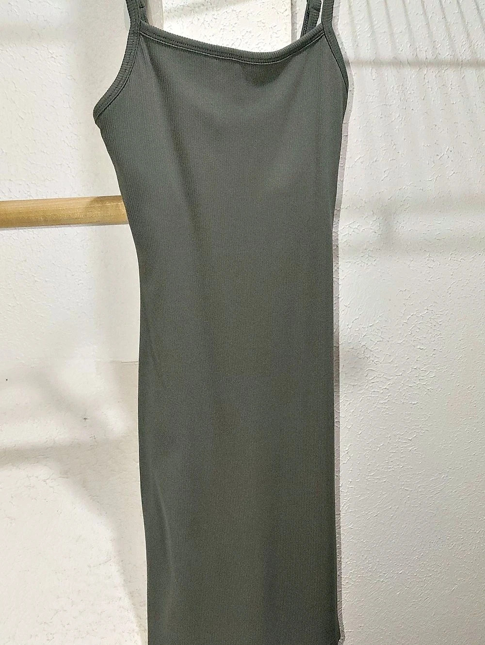 No Boundaries Ribbed Maxi Dress in Gray Size XS Like New